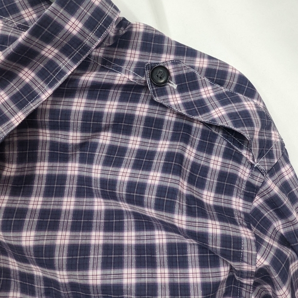 Billy Reid Men's Plaid Tabbed Shoulder Button Down Sz XXL Fit 2 - Picture 6 of 12